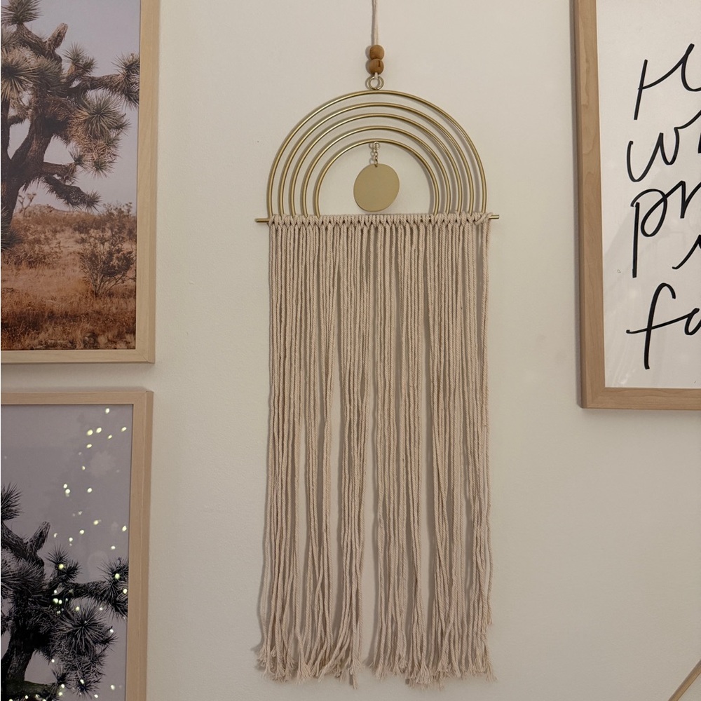 World Market Cream Wall Hanging Decor